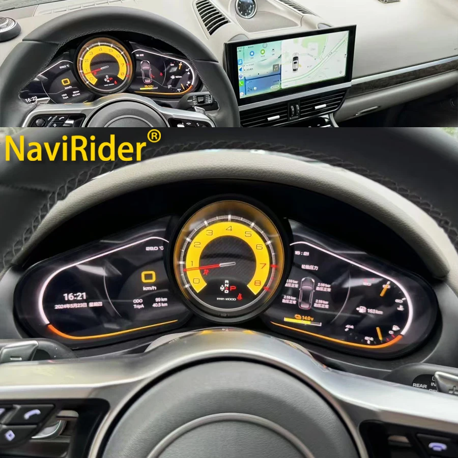 

12.3inch Dashboard For Porsche Cayenne 2010 - 2016 Car LCD Digital Cluster Virtual Cockpit Speed Meter Instrument Panel Cluster