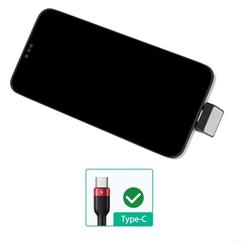 USB C Adapter 90 Degree USB C to USB C Male to Female Adapter