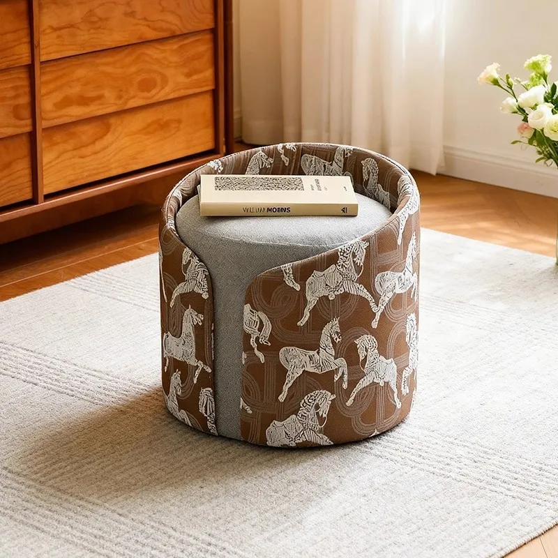 Nordic style curved single sofa chair animal printing fabric leisure c hair