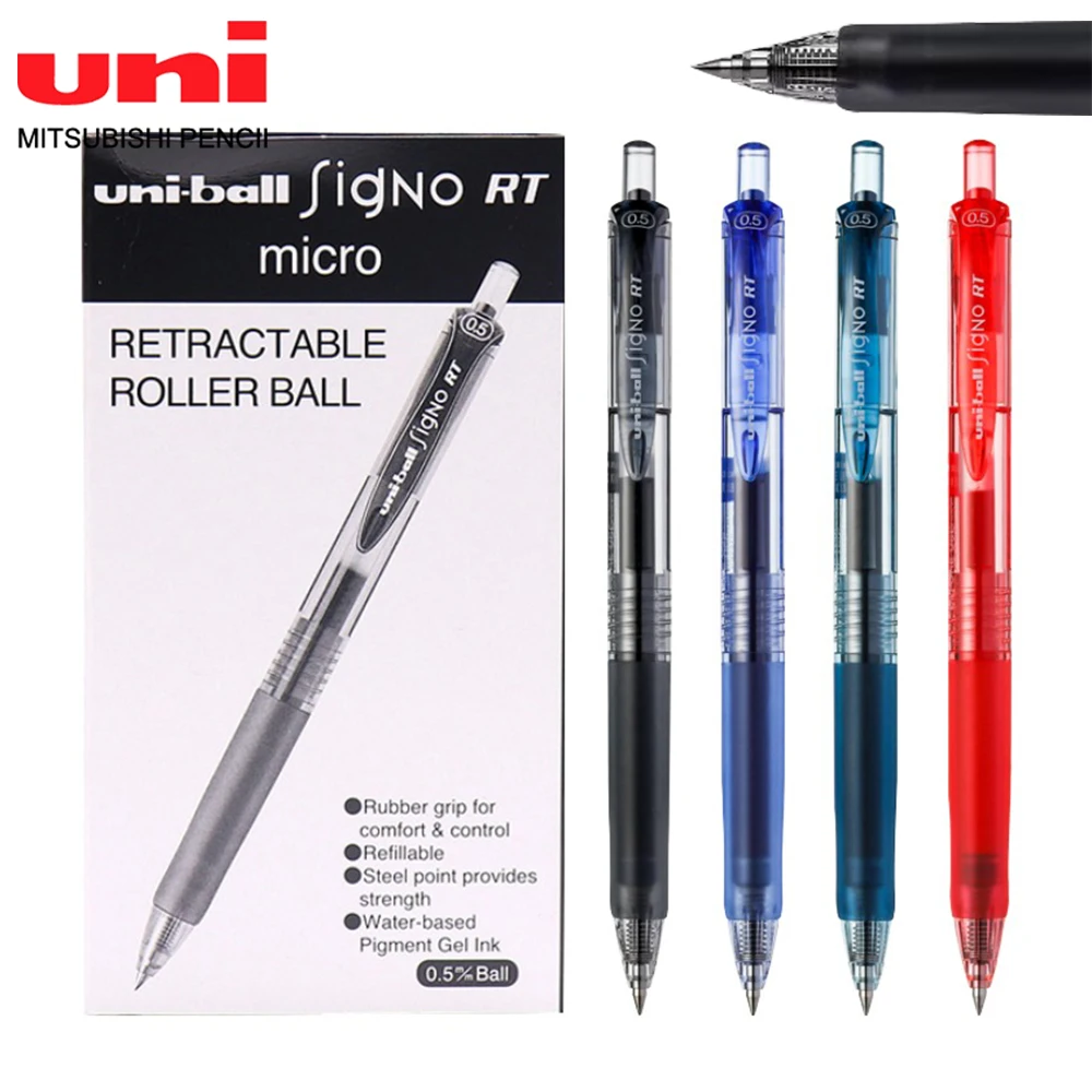 

5/12pcs Japan UNI Gel Pen Uniball 0.5/0.38mm Smooth Quick Drying UMN-105 Office Signature School Stationery Office Accessories