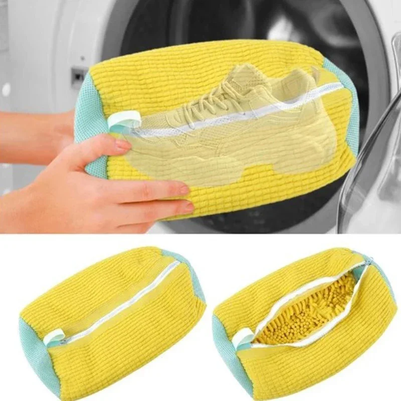 Washing Shoes Bag Anti-deformation Shoes Washing Shoes Machine Friendly Laundry Bag Drying Bags Cotton Laundry Net Fluffy fibers