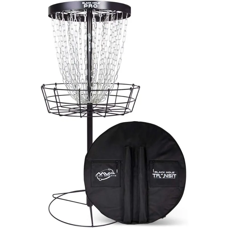 Black Hole Pro cesta de Golf de disco de 24 cadenas con bolsa de tránsito