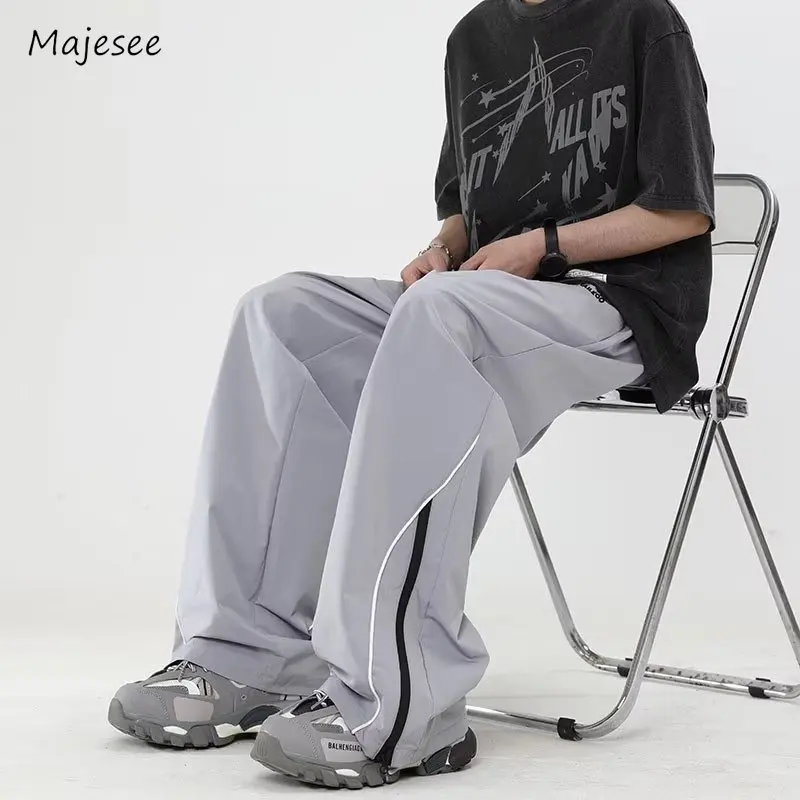 Pants Men Outdoor All-match Hip Hop American Style Baggy Handsome Mopping High Street College Fashion Males Trousers Autumn Chic