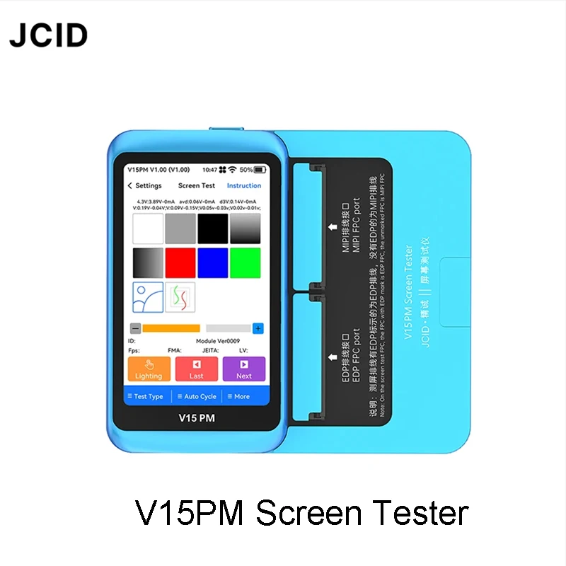

Тестер экрана JC JCID V15PM для IP и Android MIPI и EDP, совместимый с X до 15Promax, ремонт функции тестирования экрана