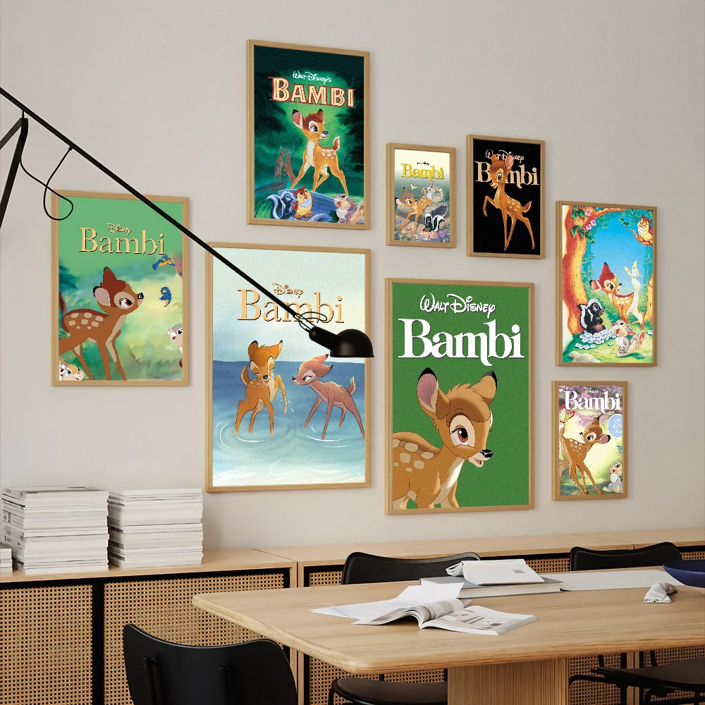 MINISO Disney Bambi Poster Prints Wall Pictures Living Room Home Decoration