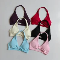Soutien-gorge de sport dos nu pour femme, séchage rapide, respirant, push-up, haut de yoga, vêtements de fitness et d'entraînement tendance 3