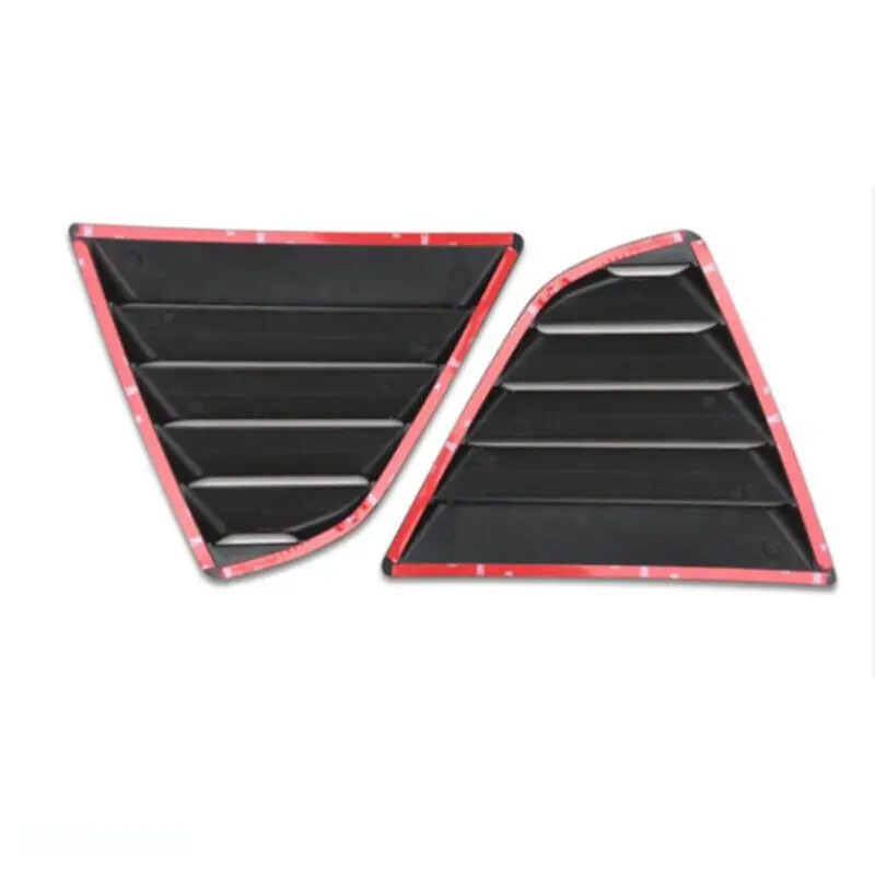 For Toyota Camry Sedan 2018 2019 2020 2021 2022 2023 Car Rear Louver Window Side Shutter Cover Trim Sticker Vent Scoop ABS Auto