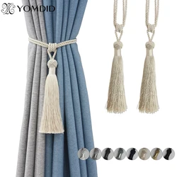 European Style Curtain Clip Holders Tieback Buckle Clips Curtain Straps Rayon Tassels Curtain Accessories Home Window Decor