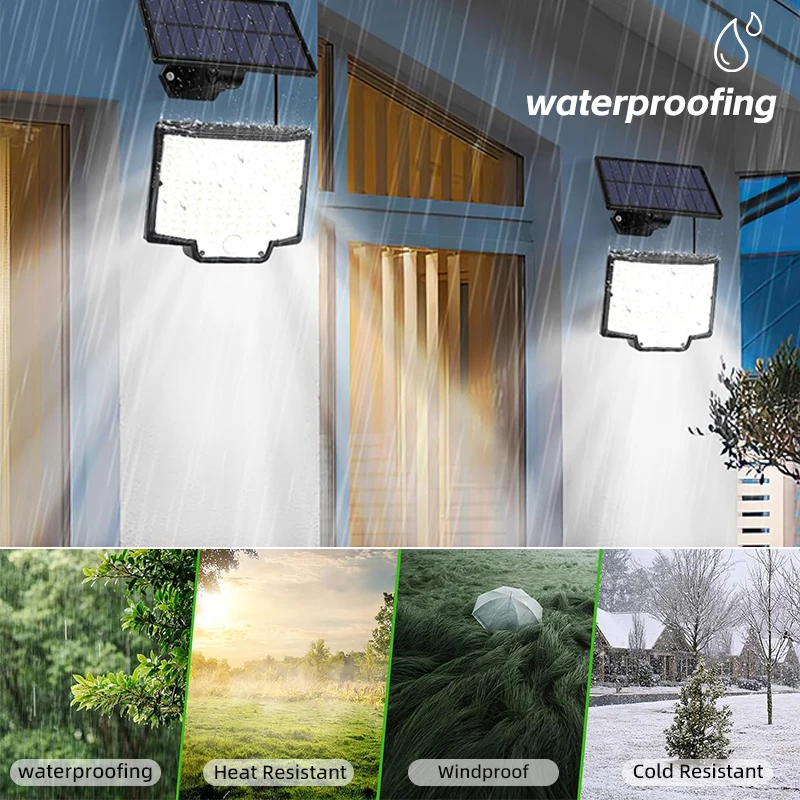 Au Silver Factory's LED Floodlight Waterproof IP65 Solar Wall Garden Yard Lighting Motion Sensor Solar Garden Wall Flood Light