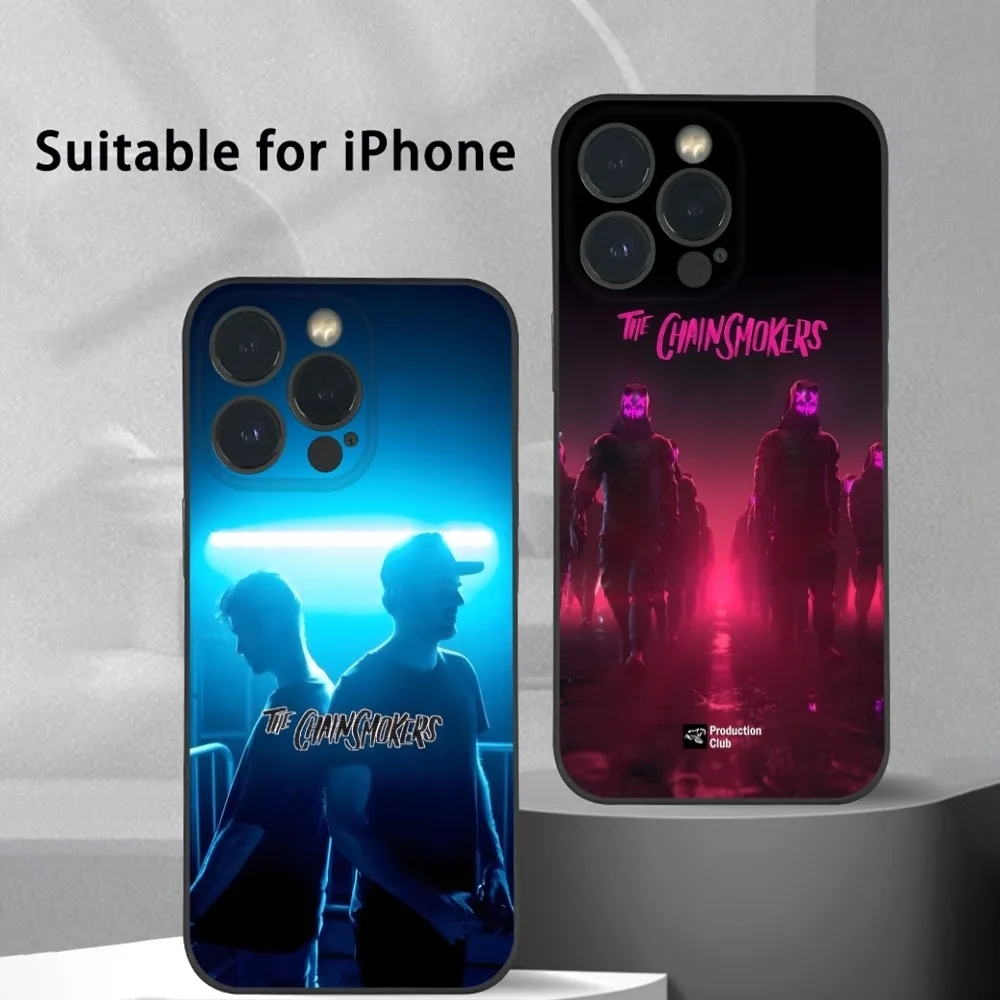

Fashion C-Chainsmoker Phone Case For IPhone 16 15 14 13 Pro Max Plus Mini Frosted Soft Shell Funda
