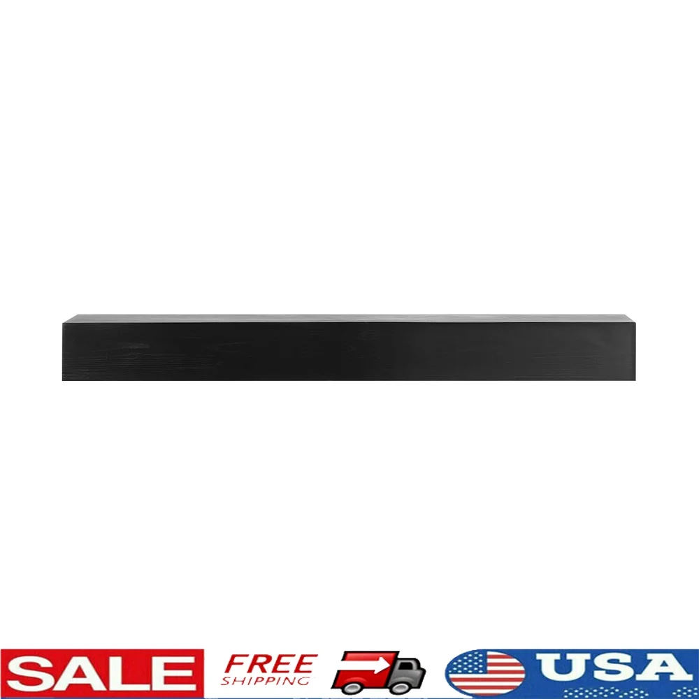 

Espresso Floating Fireplace Mantel Shelf Natural Wood 48 Inch Wall Mount 50 lbs Load Handmade Home Decor Installation Kit