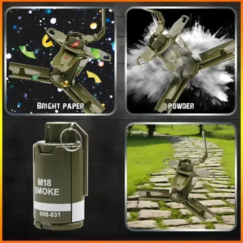 لعبة قنابل يدوية تكتيكية CSGO حبات مائية خارجية قنبلة يدوية Airsoft نموذج معركة لعبة رصاصات مائية BB لعب دور منافس الاستحمام #1