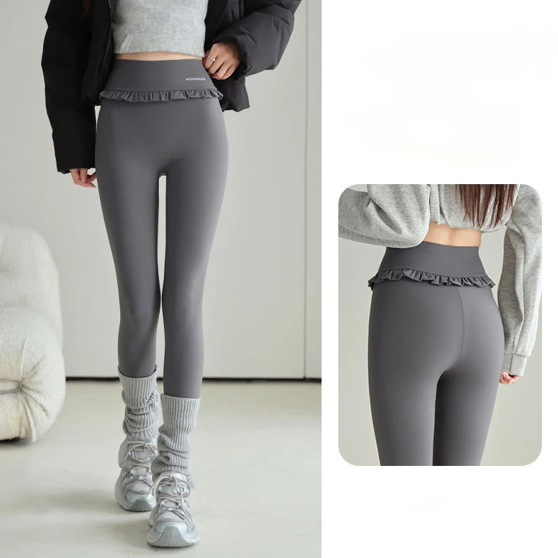 

Laciness Shark Pants Women Fashion Thicken Warm Winter Fleece Leggings Waist Cinched Gym Fitness Yoga Sports Clothes for Woman