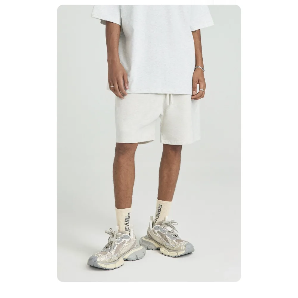 American YAMAHA Yamaha 오토바이 프린트 바지 남성용 반바지 여름 트렌드 루즈 스포츠 캐주얼 바지 코튼