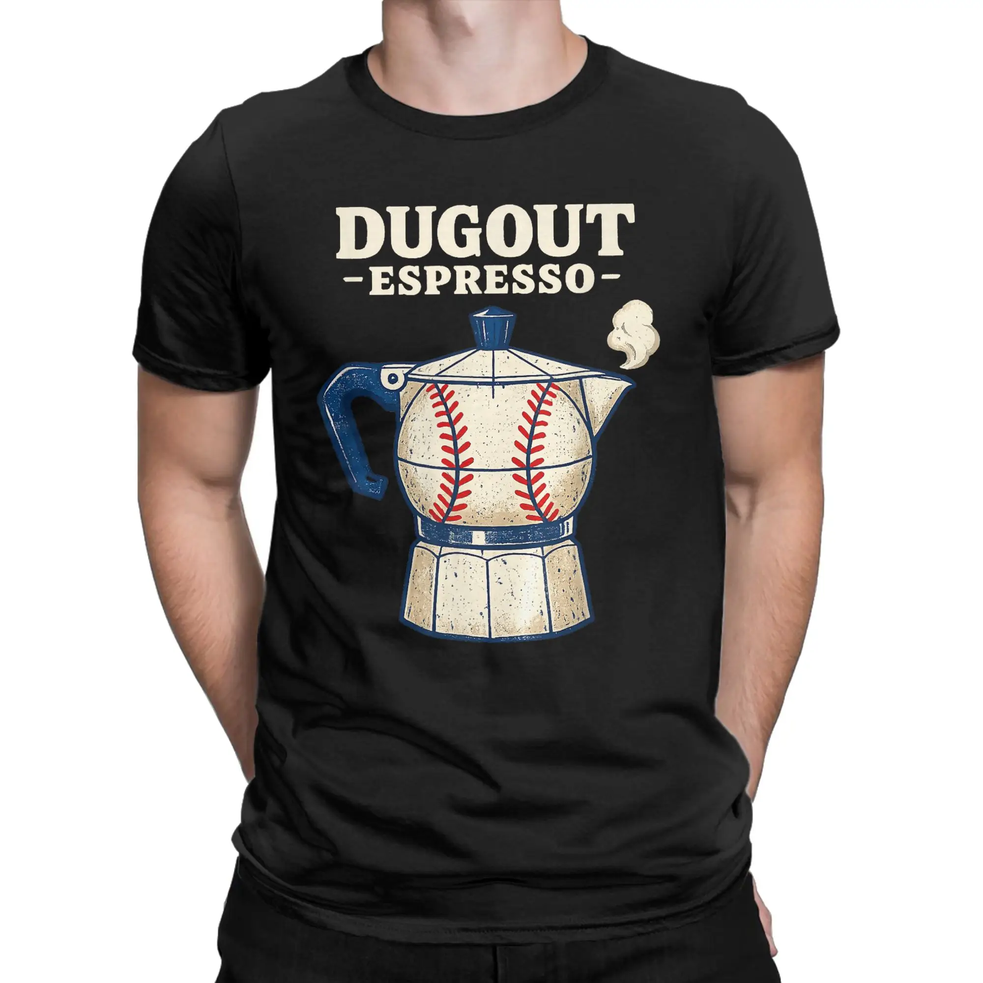 Dugout Espresso Coffee Lovers T Shirt For Men Women Cotton Tops Priting  Crewneck Short Sleeve