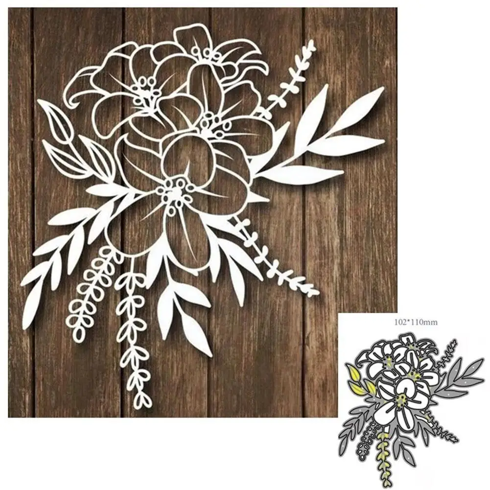 

11*10.2cm Metal Cutting Dies Cut Flower Decoration Knife Scrapbook Paper Mould Stencils Craft Punch C8Q8