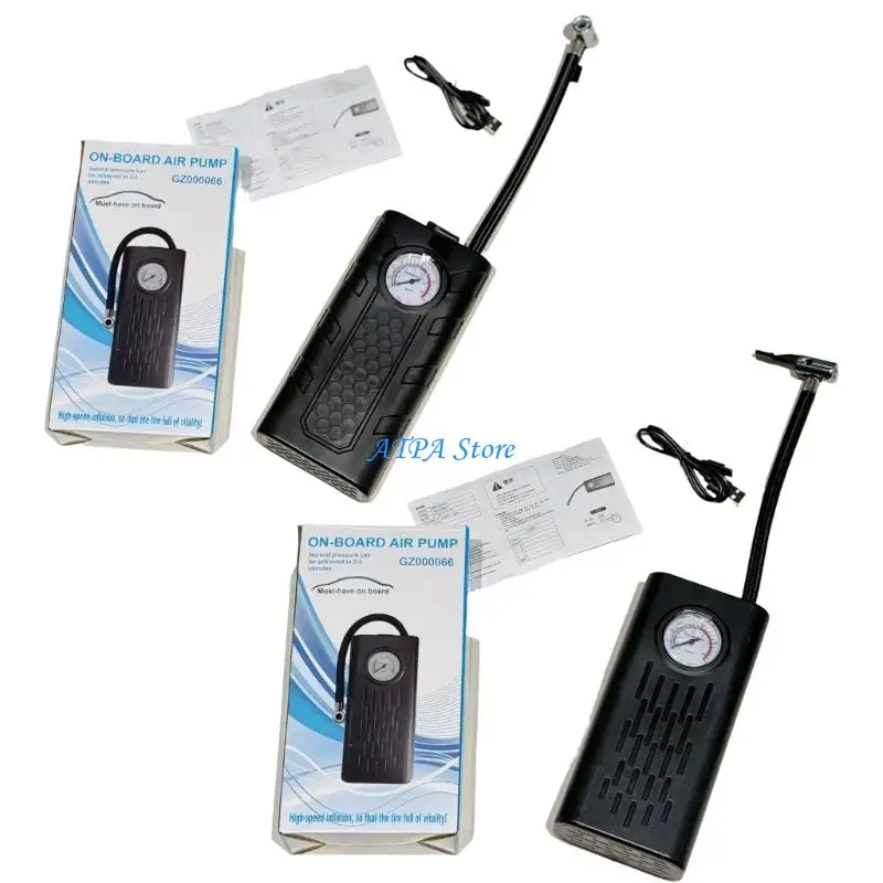 U13C LCD Screen Cordless Tire Wireless Digital Inflator for Vehicles with ABS Housing & Multiple Purpose Application