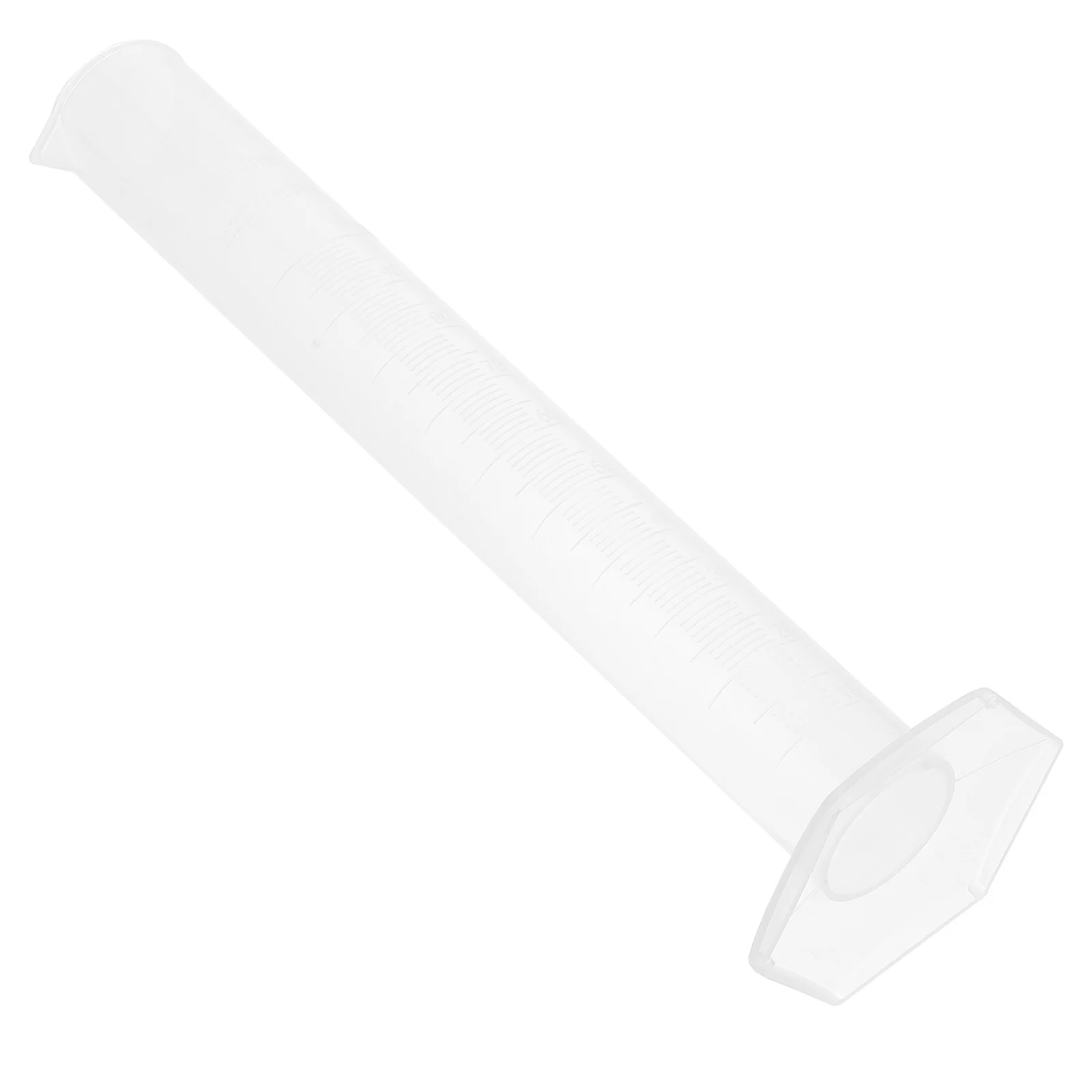 100 مللي أسطوانة بلاستيكية متدرجة مختبر العلوم قياس كوب سطح غير ترطيب قياس دقيق قاعدة مقاومة للفة ل #6