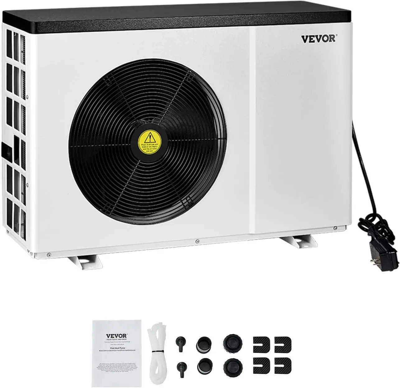 Pool Heat Pump, 22250 BTU Electric Heater for Above Ground and In Ground Pools up to 3,171-6,605 Gallons, Energy Efficient Heati