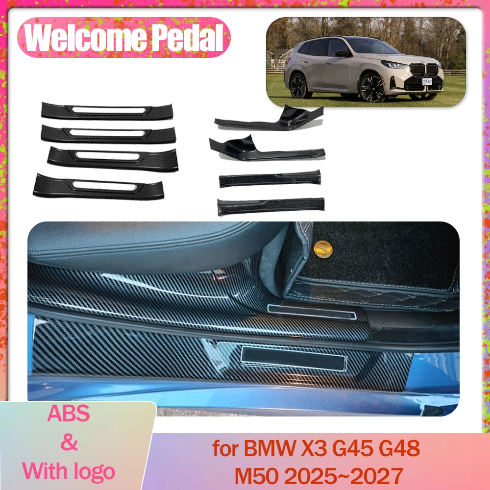 

Накладки на пороги для BMW X3 G45 G48 M50 2025~2027 2026: Защитные накладки-стикеры на пороги дверей, аксессуары