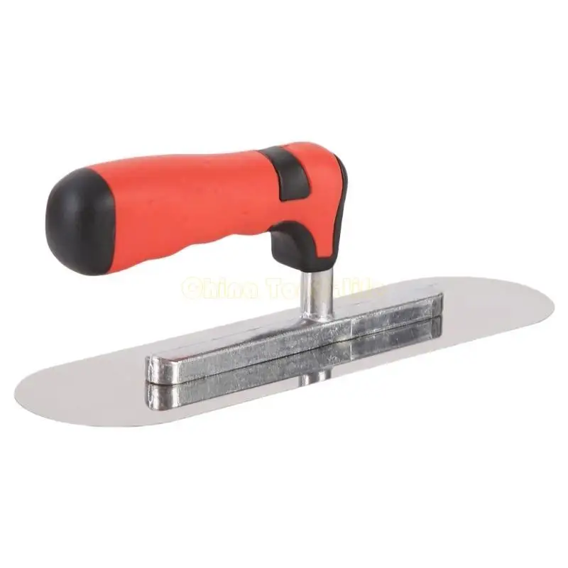 57QF Stainless Steel Pool Trowel Flat Concrete Cement Plastering Masonry Construction Finishing Trowel Tool