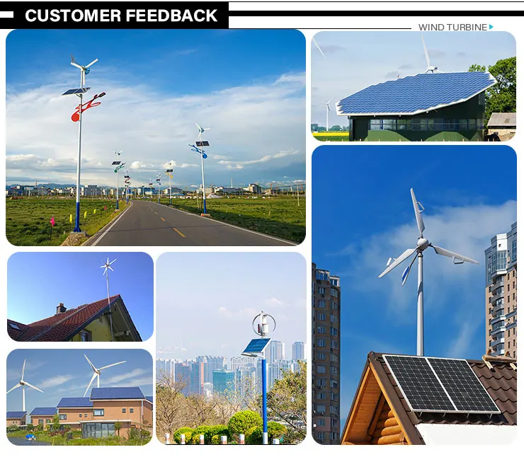 HT 800W Wind 5KW Photovoltaic Solar and Wind Turbine Hybrid System Generator with Lithium LiFePO4 Battery, in one solar system
