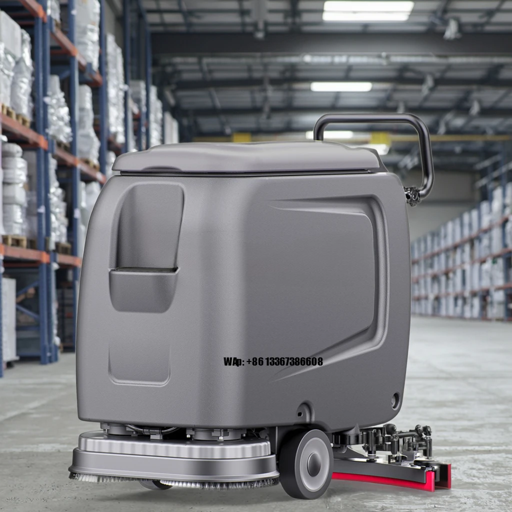 ماكينة تنظيف الأرضيات للحصان ARES510 بسعر منخفض، فرشاة مزدوجة، غسالة أرضية تعمل بالدفع اليدوي #1