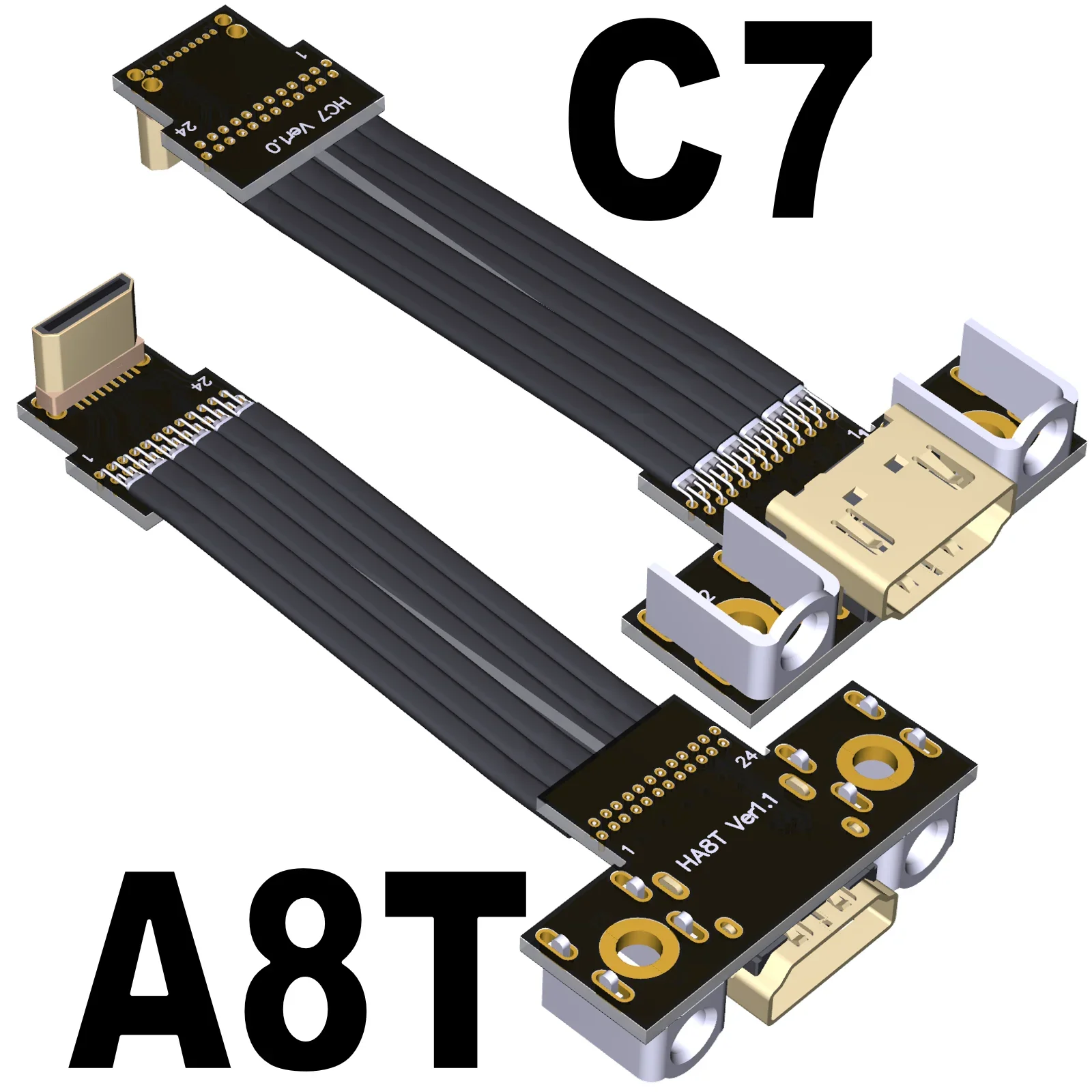 ADT HDMI to Mini HDMI ชายกับหญิง ขยายสายอะแดปเตอร์ประเภท A ถึงประเภท C รองรับ 4K/144