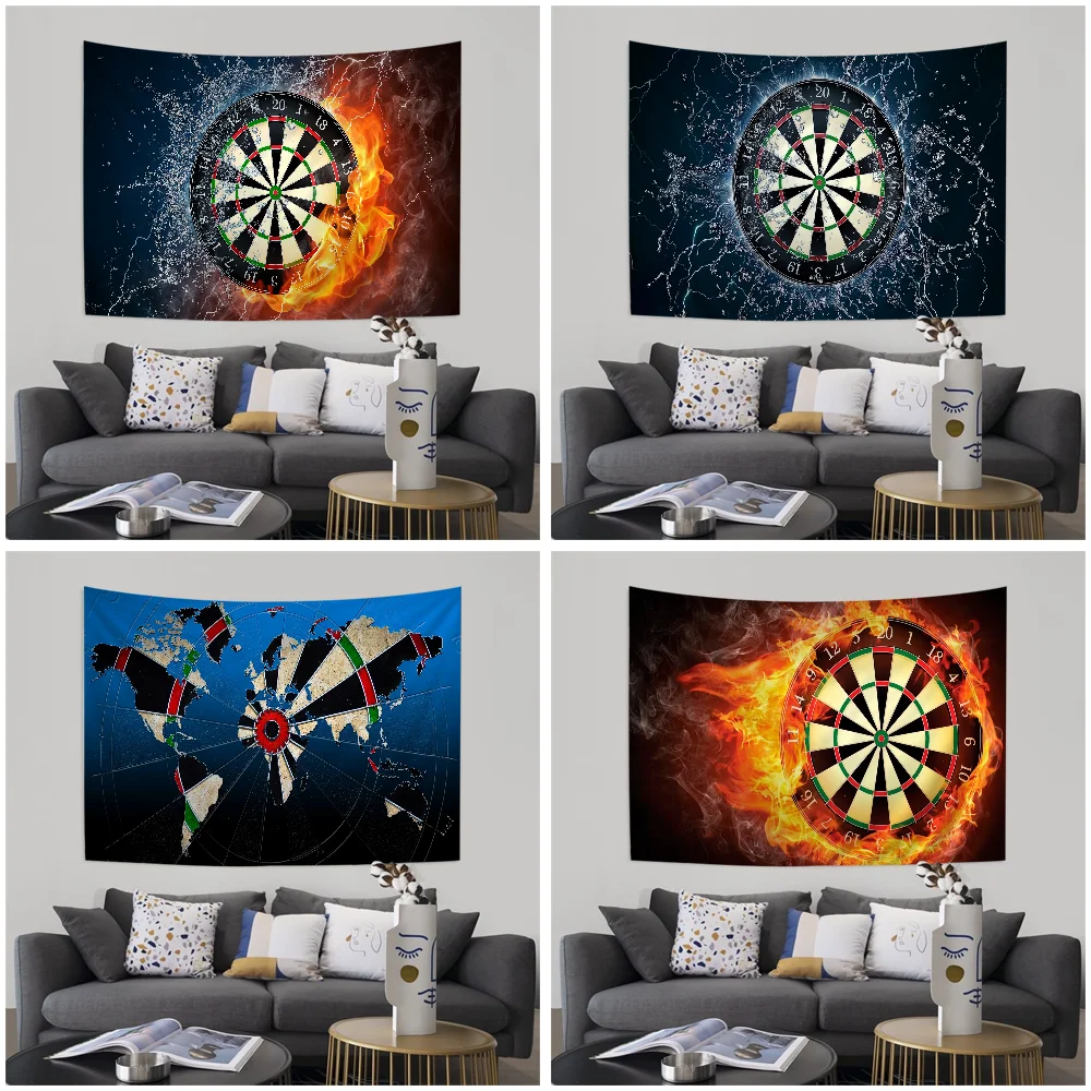 

Dartboard Pattern Anime Tapestry Hippie Flower Wall Carpets Dorm Decor Cheap Hippie Wall Hanging