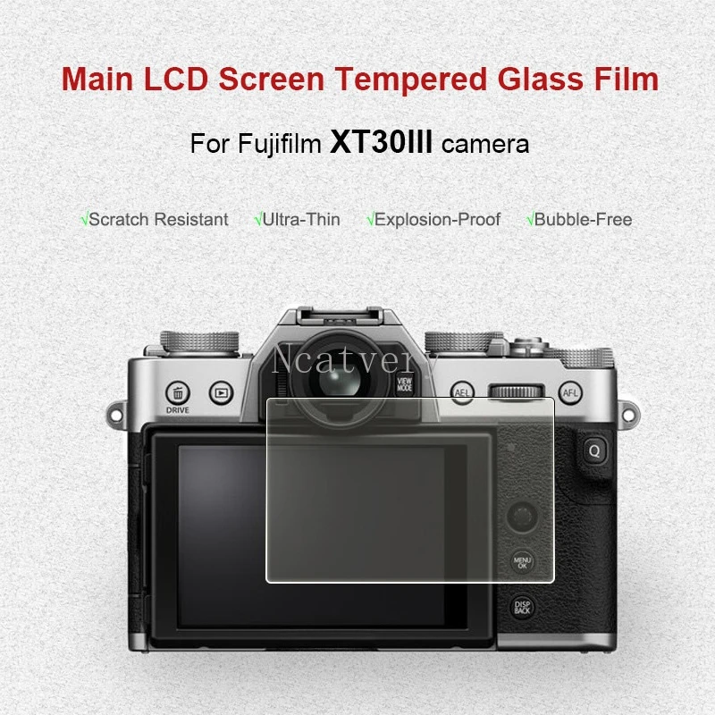 High Definition Tempered Glass Screen Protector for Fujifilm XT30III X-T30III Camera XT30 III X-T30 III XT-30 III GEN3 XT-30III