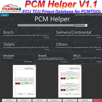 Pinout software Database for PCM flash user PCMhelper ECU TCU Pinouts for PCM TOOL PCM Helper Software on for Bench Boot