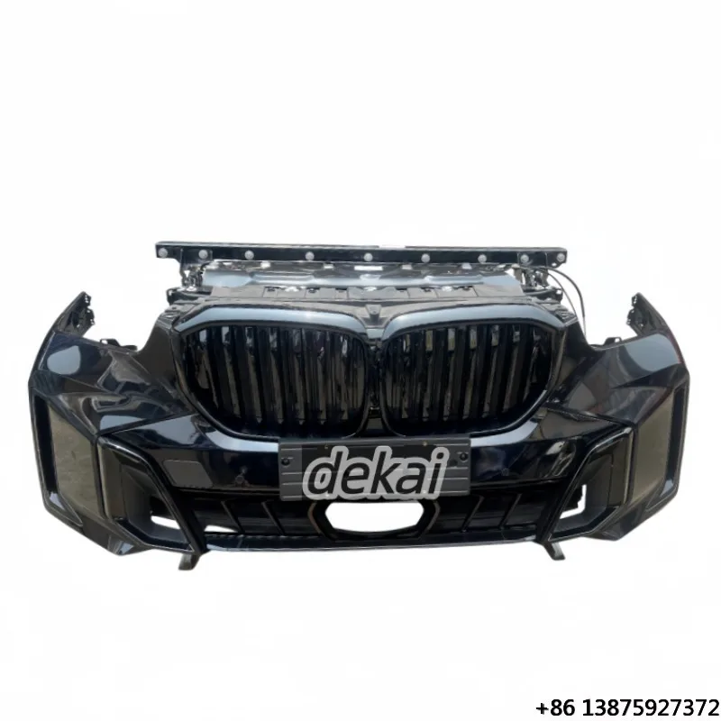 Original Dismantled Parts for X5 G18 Front Bumper Assembly with Grille and Cooling System Components