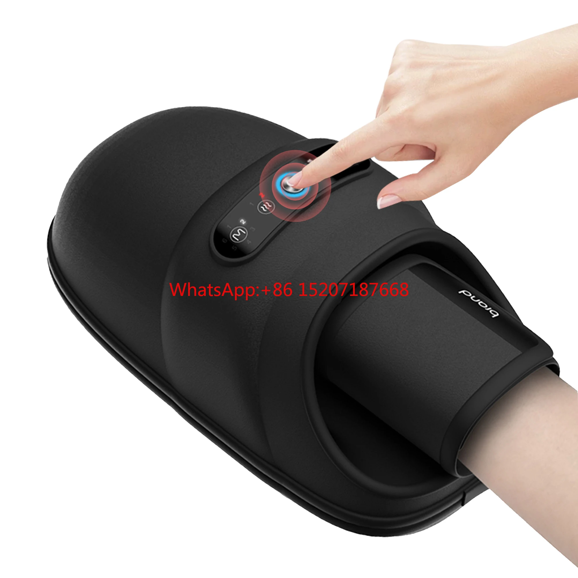 

healthpal cordless battery wireless healing vibrating hand massager compression machine for arthritis with heat and compression