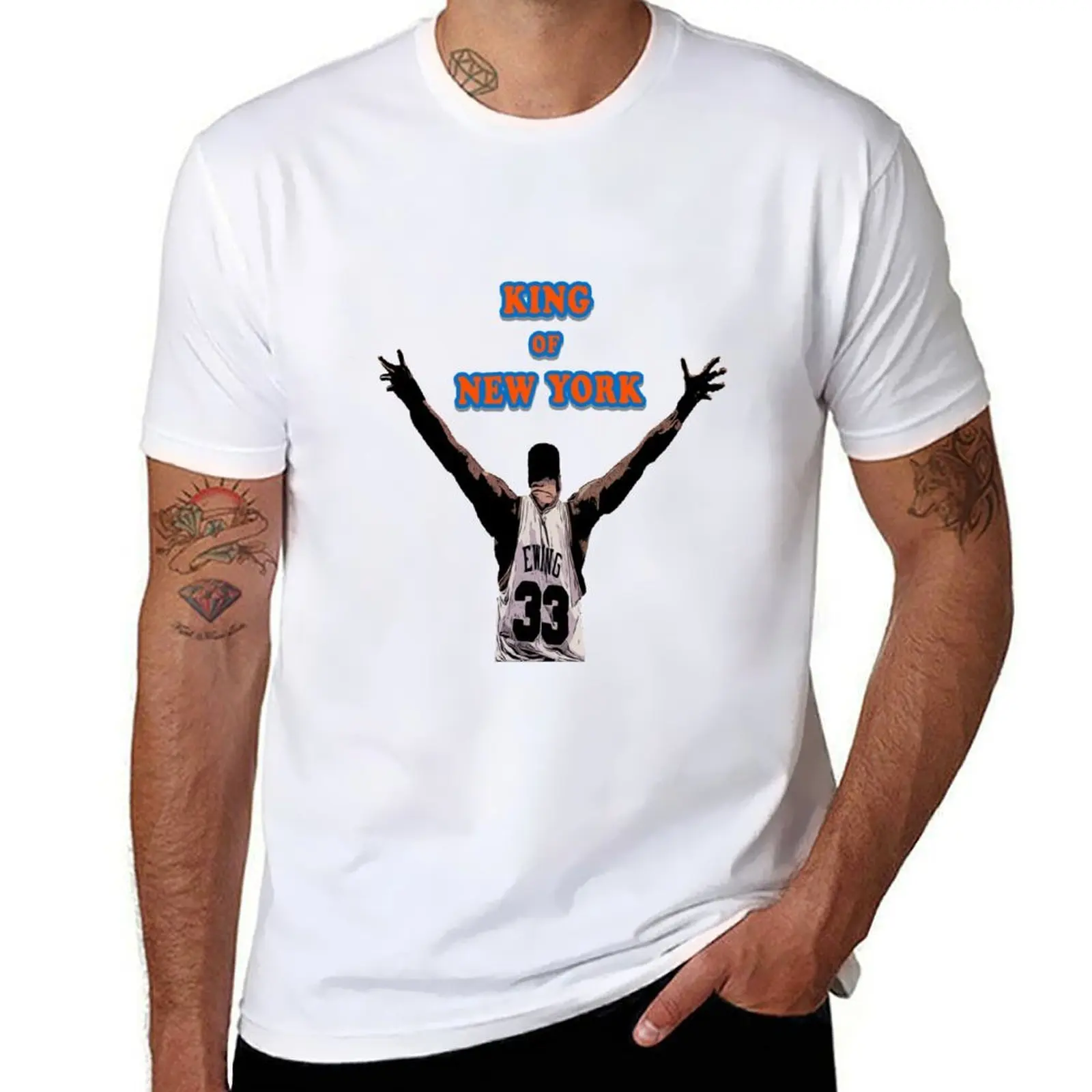

Patrick Ewing King of New York T-Shirt t shirt man designer man t shirt cotton high quality T-Shirt