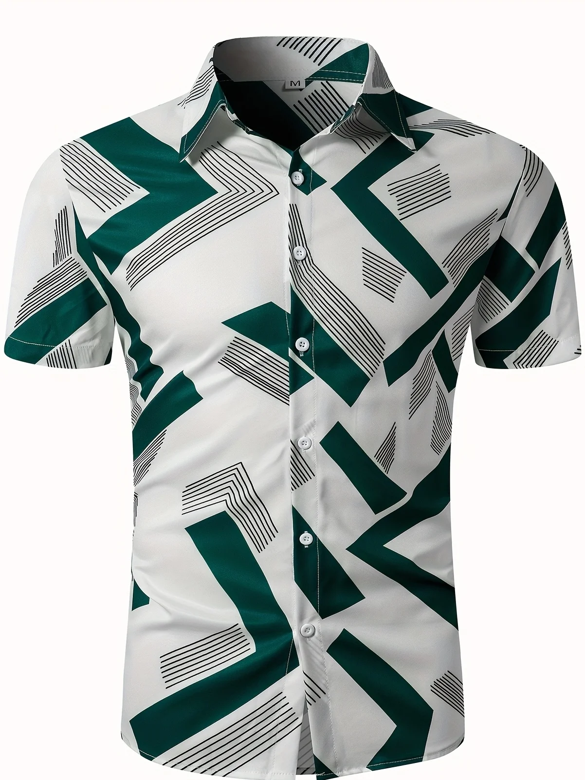 

2026 Summer New Style Men's Short-Sleeved Shirt with 3D Pattern Printing for Street Casual Fashion Comfortable and Soft