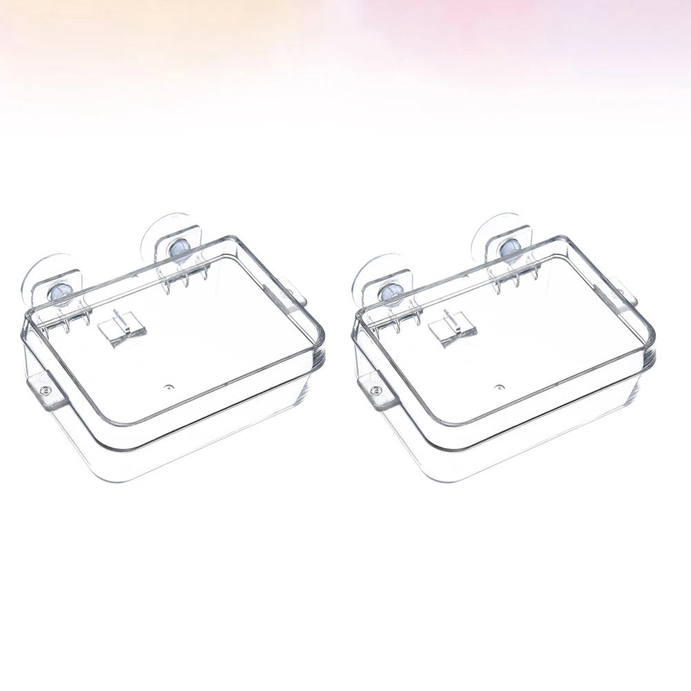 

2 Pcs Anti-escaping Feeder Gecko Accessory Lizard Water Dish Reptile Supplies Feeding Bowl Food
