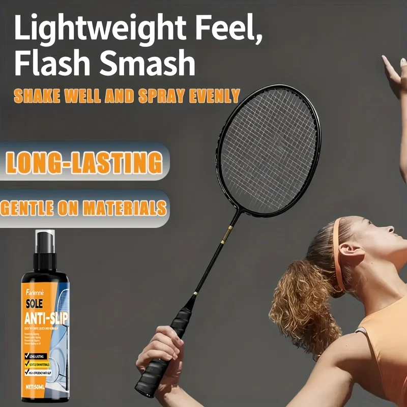 Strong Anti-Slip GripSpray,Designed for Badminton Tenni,Strong Sweat Absorption,Enhance Handle Control,Durable and Easy to Carry