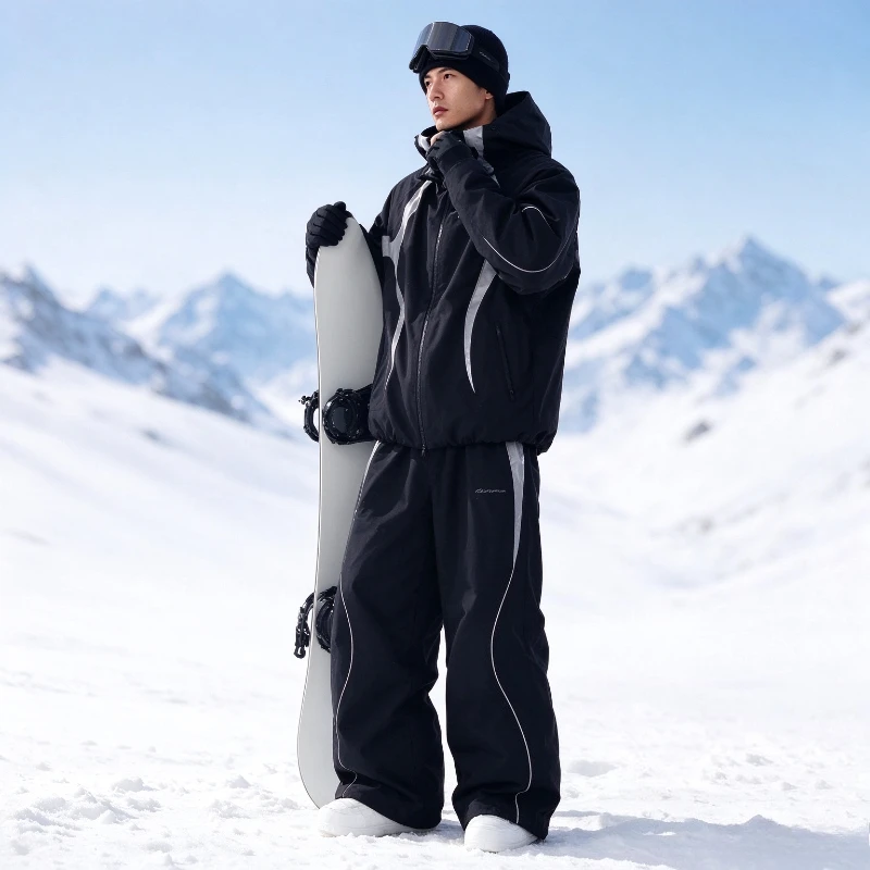 New Arrival Men Women Ski Suit Set Windproof Waterproof Warm Snow Outfit Extreme Cold Snowboard Ski Jacket and Pants Sports