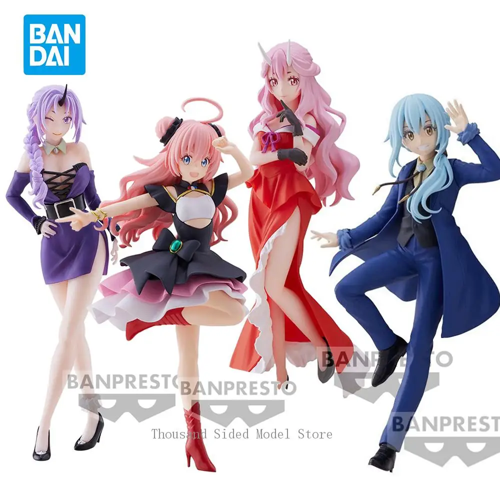 

В наличии оригинальный Banpresto Shion Shuna Rimuru Tempest 10-летие, вот время я перевоплотился в слизь, аниме-модель, игрушки
