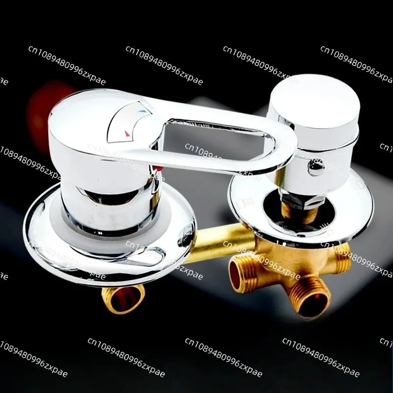 2/3/4/5 Ways Water Outlet Screw Thread Center Distance 10cm  Mixing Valve Brass Bathroom Shower Mixer Faucet Tap Cabin