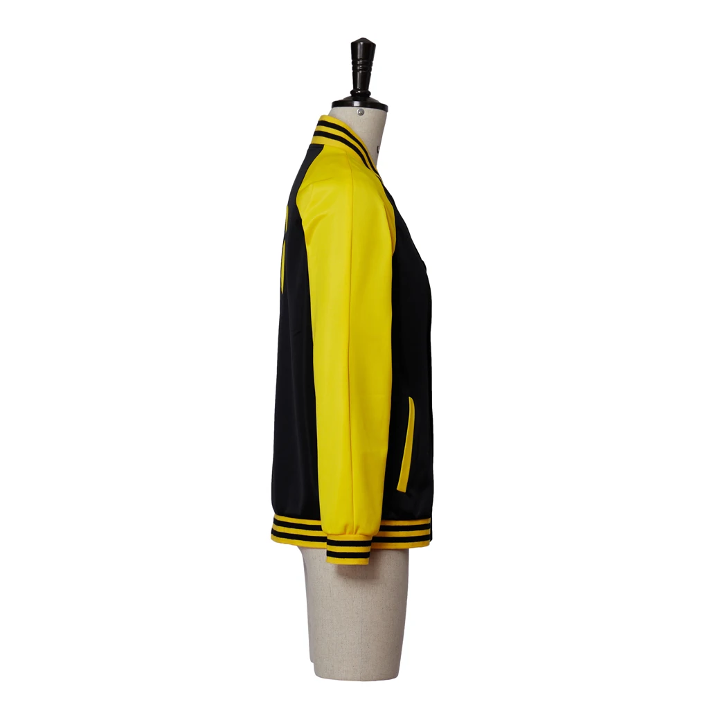 الروح إيفانز تأثيري حلي الكبار الرجال زي بيسبول سترة صفراء معطف اليومي هالوين كرنفال سترة الحفلات