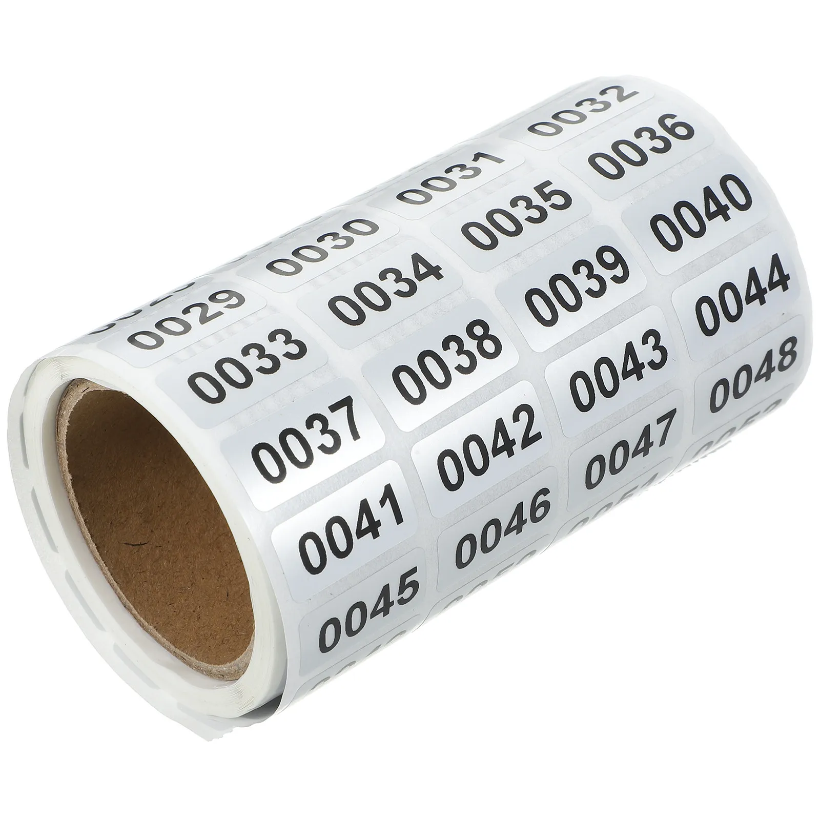 

1 Roll Multi Use Number Labels Stickers Rectangular Identification Decals for Storage Jars Keys Cabinets Clothes DIY Size