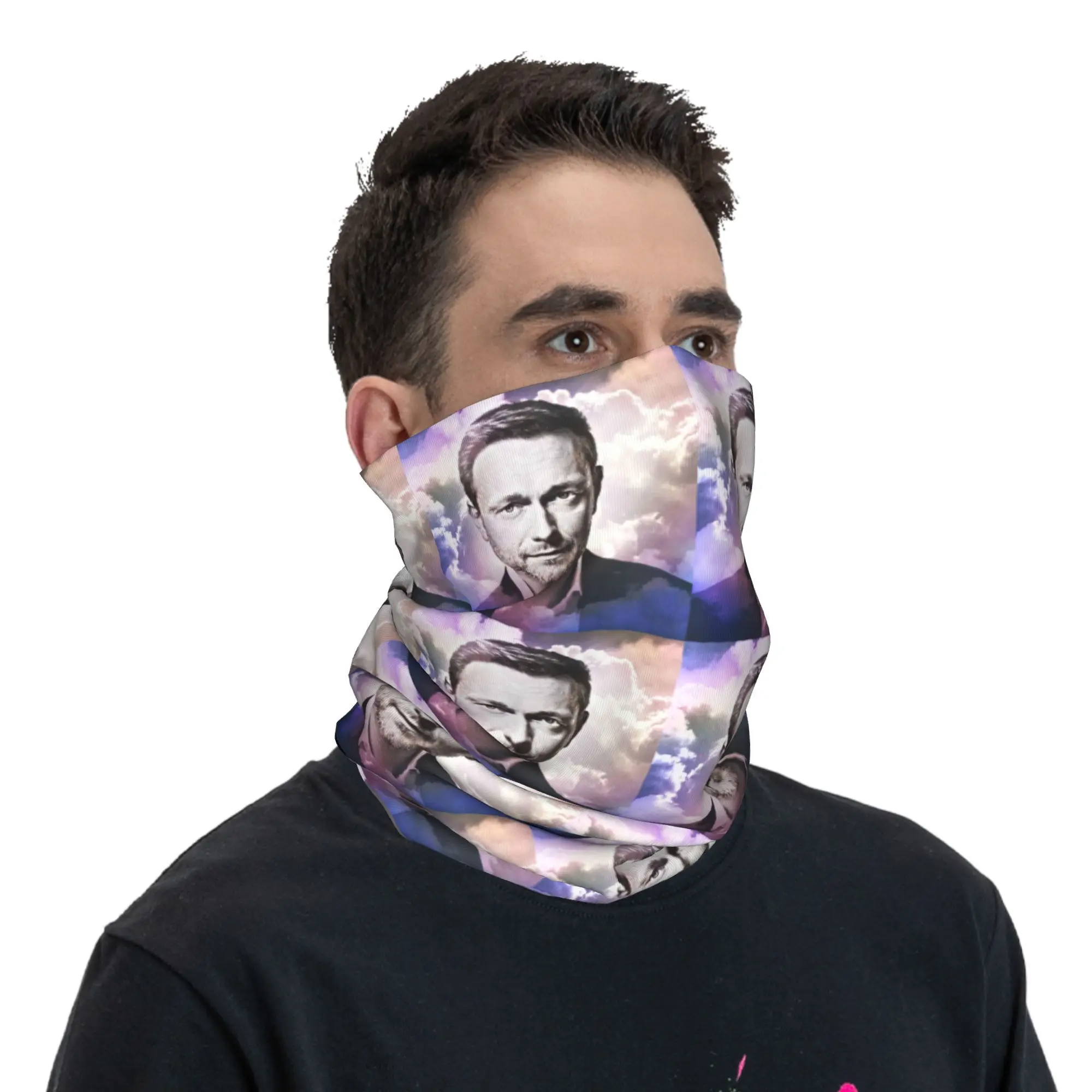Legend Christian Lindner Minister Of Finance  Bandana Neck Gaiter Printed Wrap Scarf Multifunction Headband Riding Unisex Adult