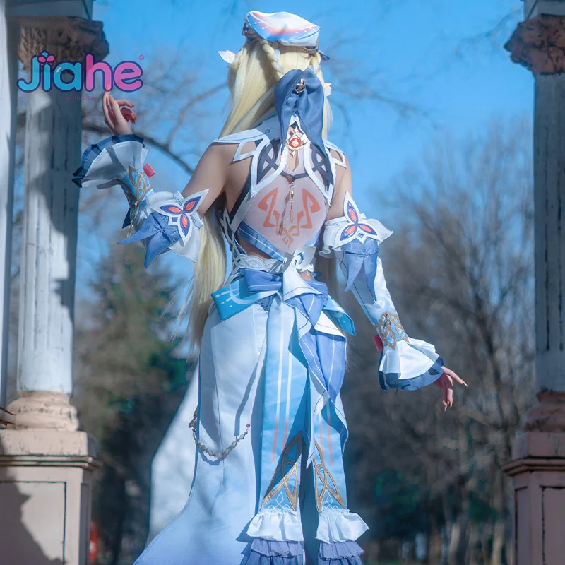 

Костюм для косплея Nicole Reeyn Genshin Impact Witch Council, женское платье с аксессуарами для аниме-выставок, Хэллоуина и косплей-вечеринок