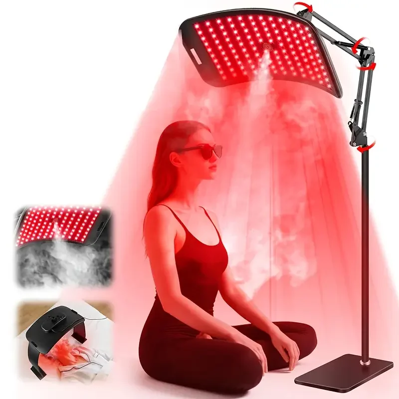 

460-850nm Red Light and infrared Therapy 528 LED Chips Panel Facial Body Skin Rejuvenation Home Care Salon Device