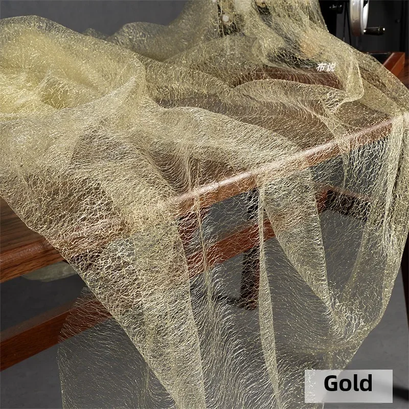 Scattered Mesh Fabric Hollowed Out Headpiece Decorative Background Decoration Fabric DIY Cloth Sewing Meters Material Wholesale