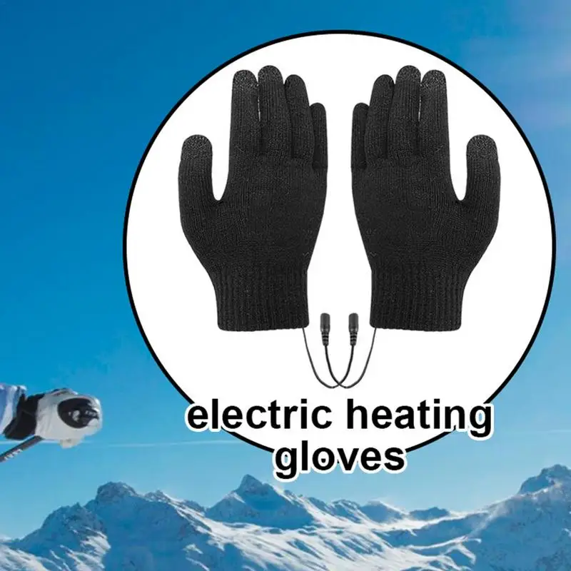 Gants thermiques électriques multifonctionnels pour hommes, gants de ski métropolitains, doigt complet, USB, 5V, 1 paire