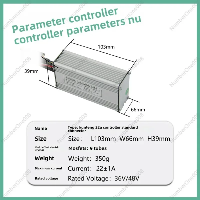 

Electric Bicycle Lithium Battery & Controller Kit, 36V/48V 9-Tube Waterproof Square Wave Controller, High Power E-Bike