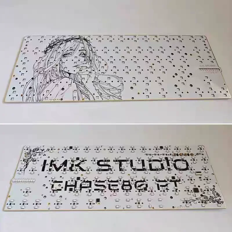 IMK Chase80RT PRO RT Magnetic Switch PCB, Dual Light Position, Low Latency Hot Swap PCB for 80% Custom Gaming Keyboard