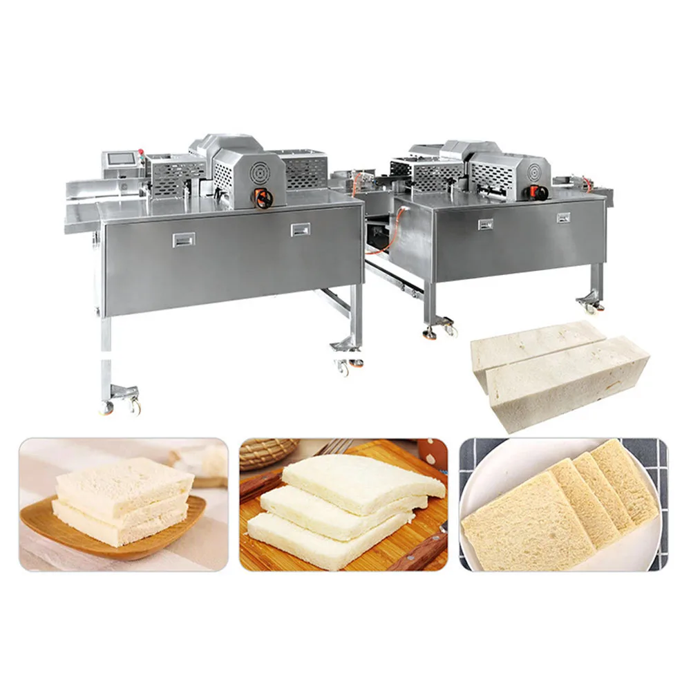 Automatic Bread Crust Removal Machine Commercial Toast Peeler for Sandwich Production Line
